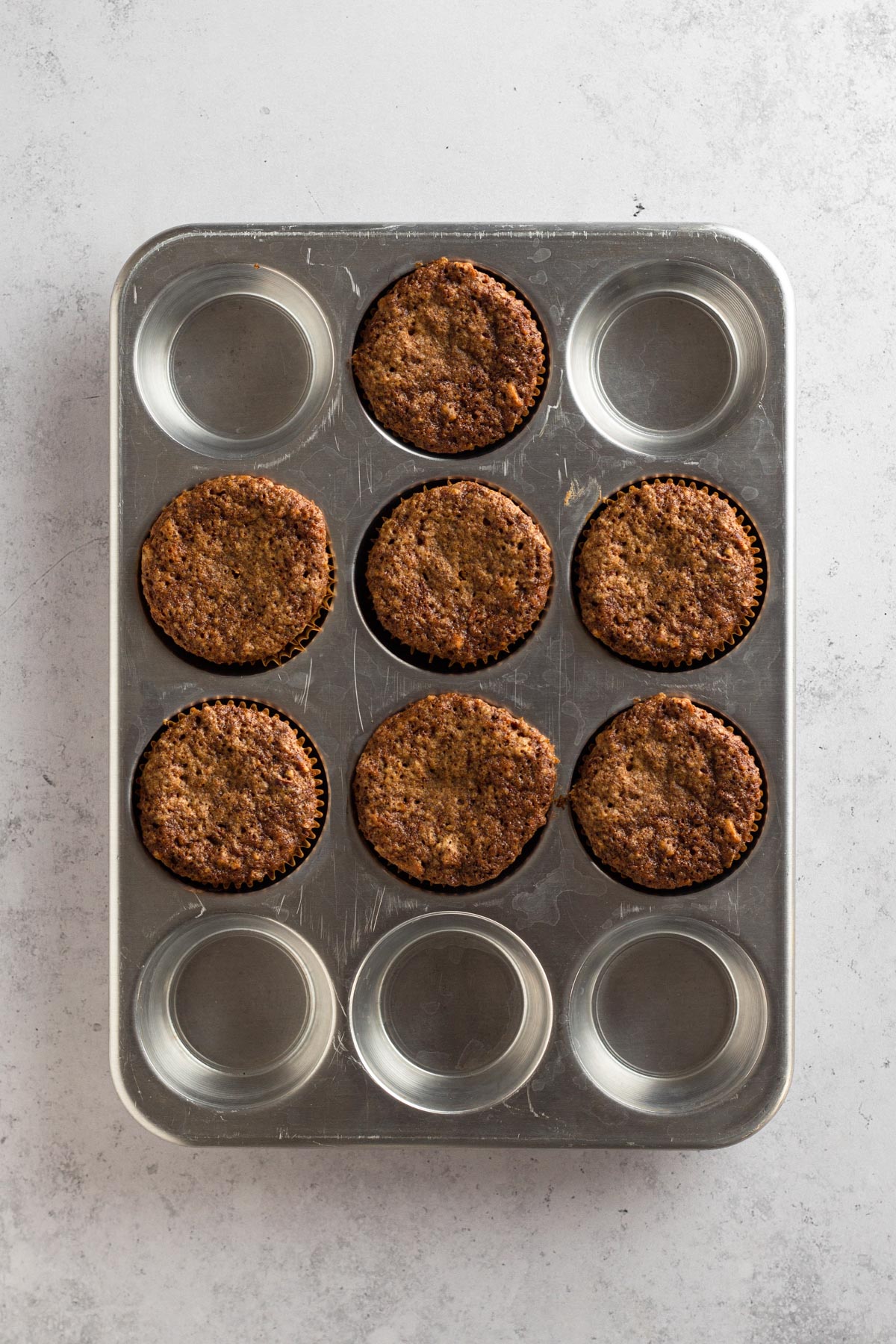 baked cupcakes in a muffin tin